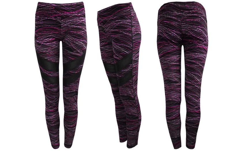 Image 8: High-Waisted Printed Leggings