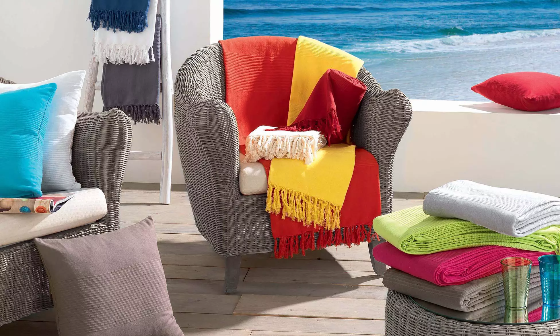 1 ou 2 Foutas à franges unies - Primary Image