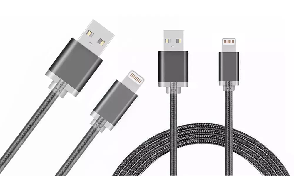 1, 2 ou 4 câbles USB tressés pour iPhone. Livraison offerte - Second Medium