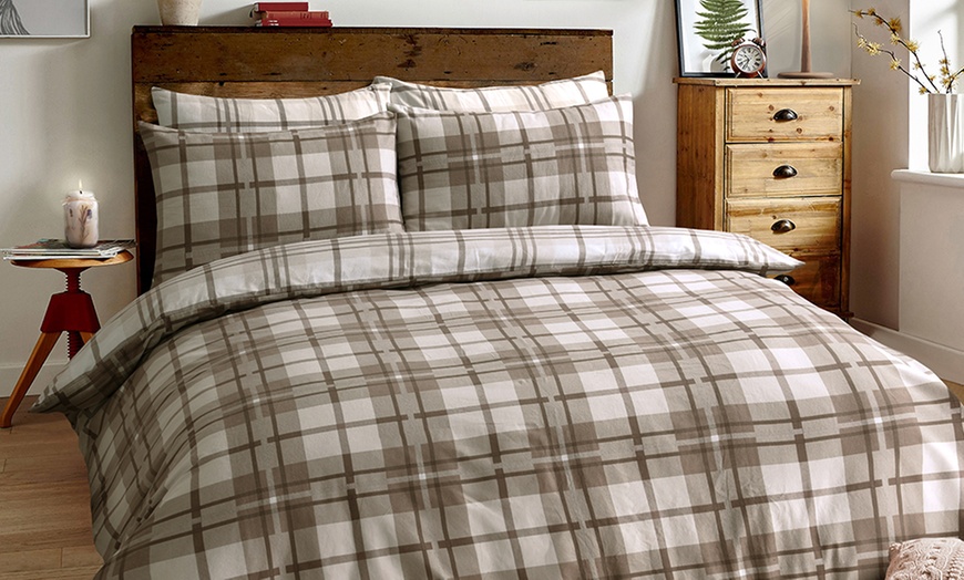 Image 17: Brushed Cotton Duvet Set