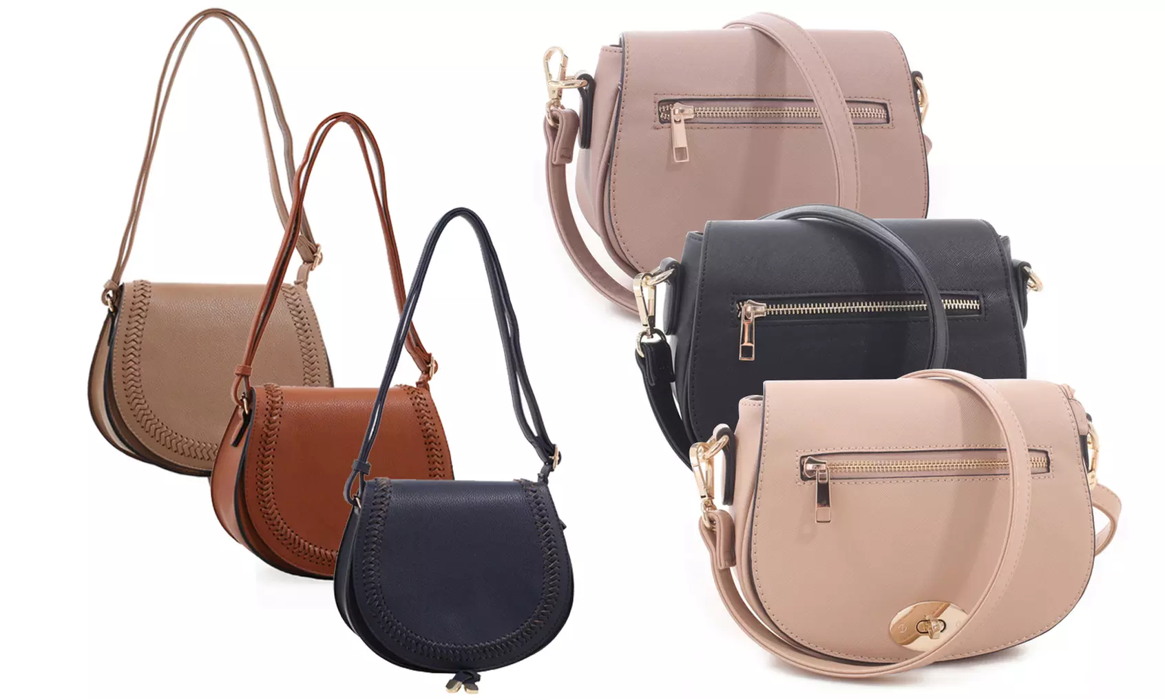 MKII Luna & Leah Saddle Crossbody Bags - Primary Image