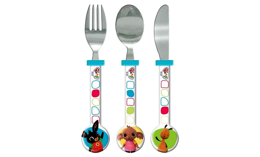 Image 10: 3-Piece Kids Licensed Cutlery Set