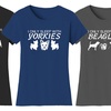 Image 1: Women's Only Sleep with Dogs Humor T-Shirt. Plus Sizes Available.