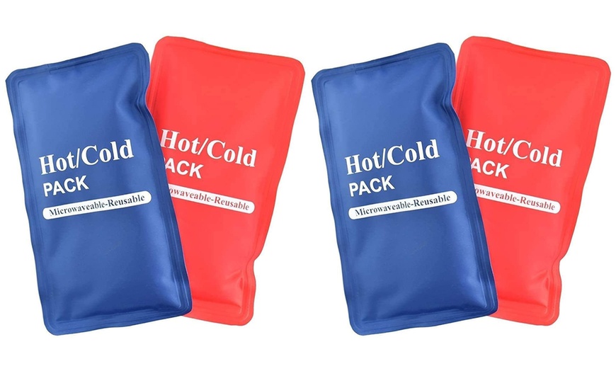 Image 3: 1 ou 2 packs de 2 poches de gel chaud ou froid réutilisables