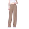 Image 9: Wide Leg Rib Knit Casual Bottoms