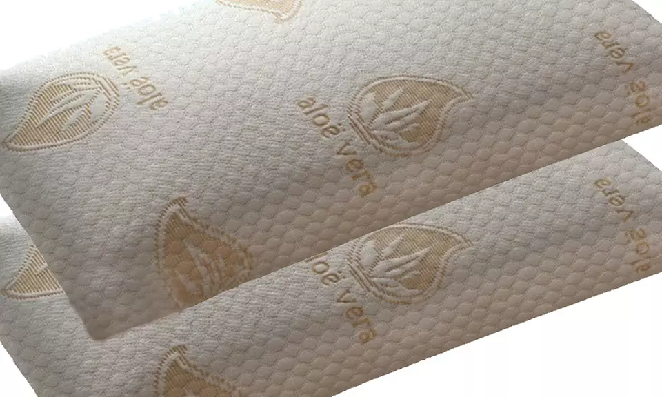 1 o 2 almohadas de copos viscoelásticos con Aloe Vera - Second Medium