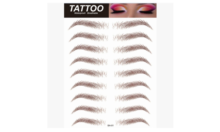 Image 15: Glamza 4D Eyebrow Tattoo and Phoera Magnetic Eyeliner and Lashes Set