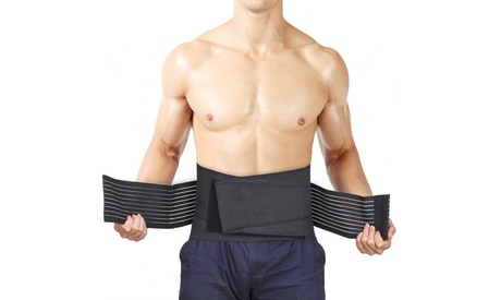 Fascia supporto lombare elastica con doppia chiusura