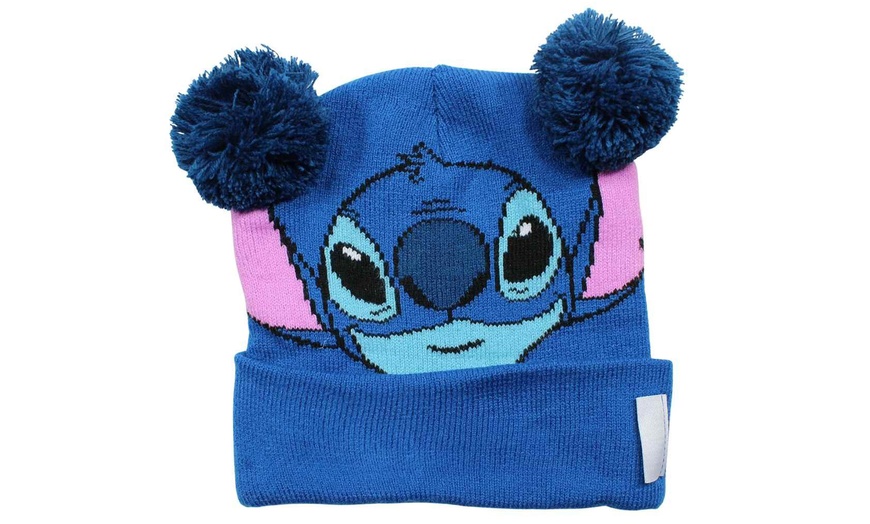 Image 13: Ensemble bonnet, gant, tour de cou Lilo & Stitch, Paw Patrol ou Minnie