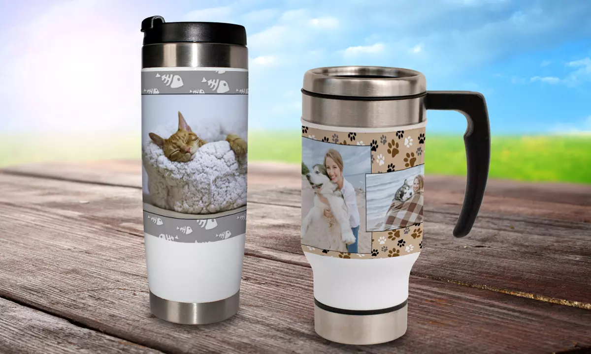 Custom Travel Mug or Tumbler from MailPix (Up to 63% Off) - Primary Image