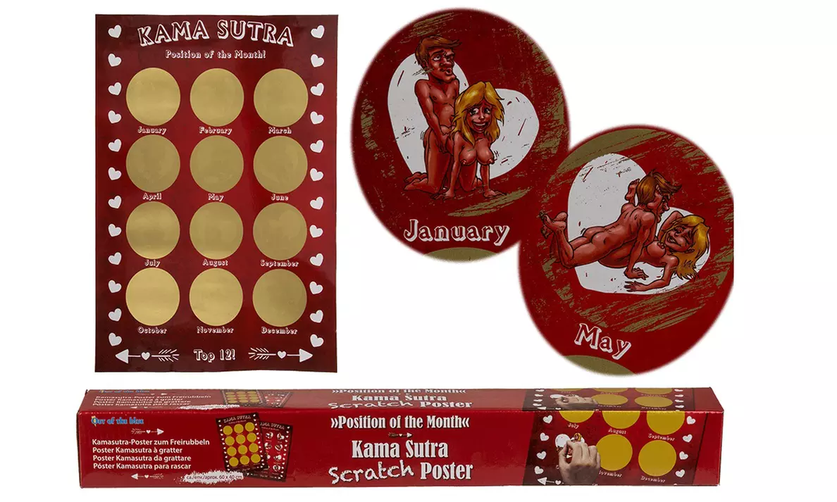 One or Two Kama Sutra Scratch Card Monthly Posters - Primary Image