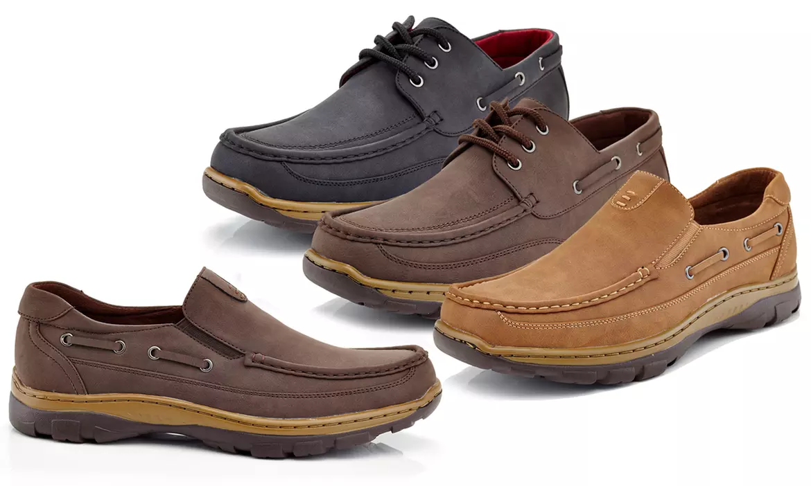 Solo Men's Casual Nu-bock Suede Comfort Loafers - Primary Image