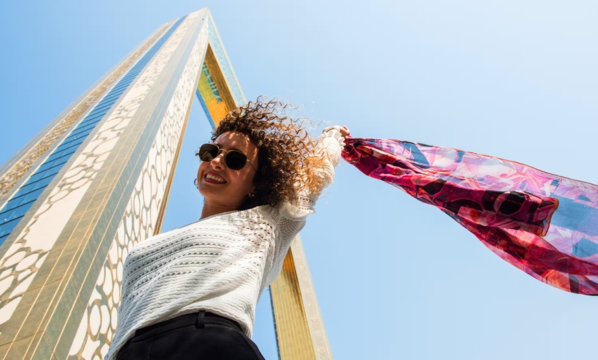 Image 1: Visit Dubai Frame w/ Lost Chamber Aquarium, Dubai Aquarium & IMG World