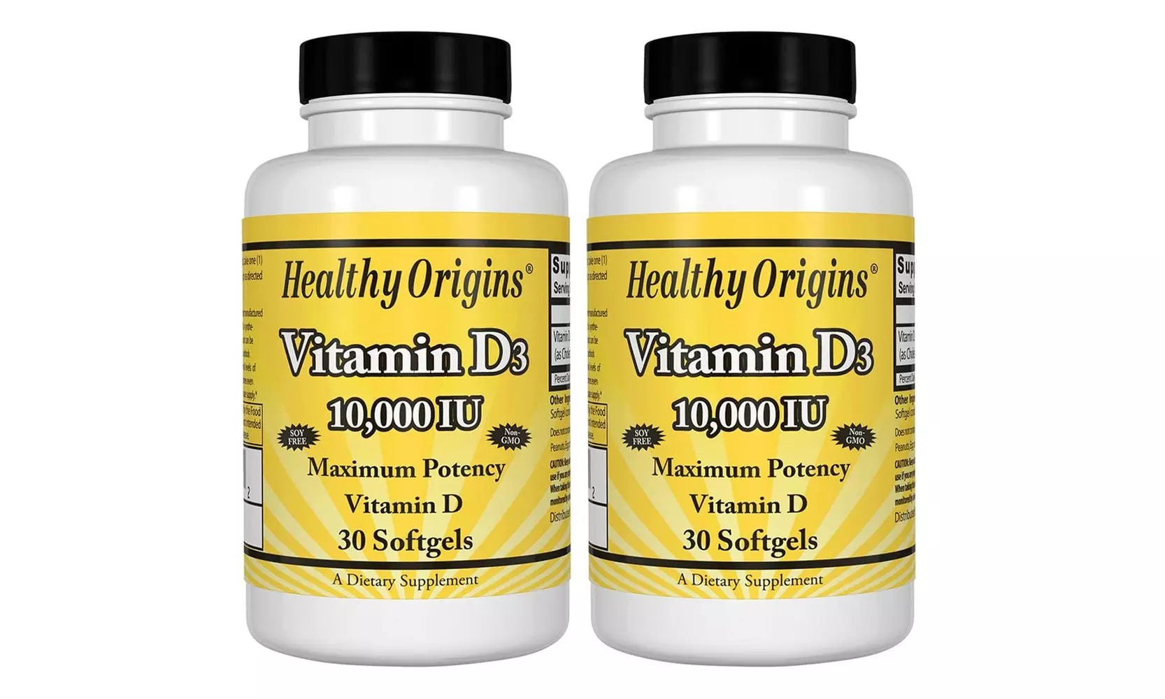 Fino a 1080 capsule di integratore alla vitamina D3 10000IU