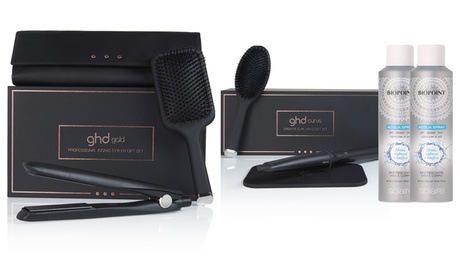 Set per capelli GHD disponibile in 2 varianti, con Biopoint Acqua Spray in omaggio
