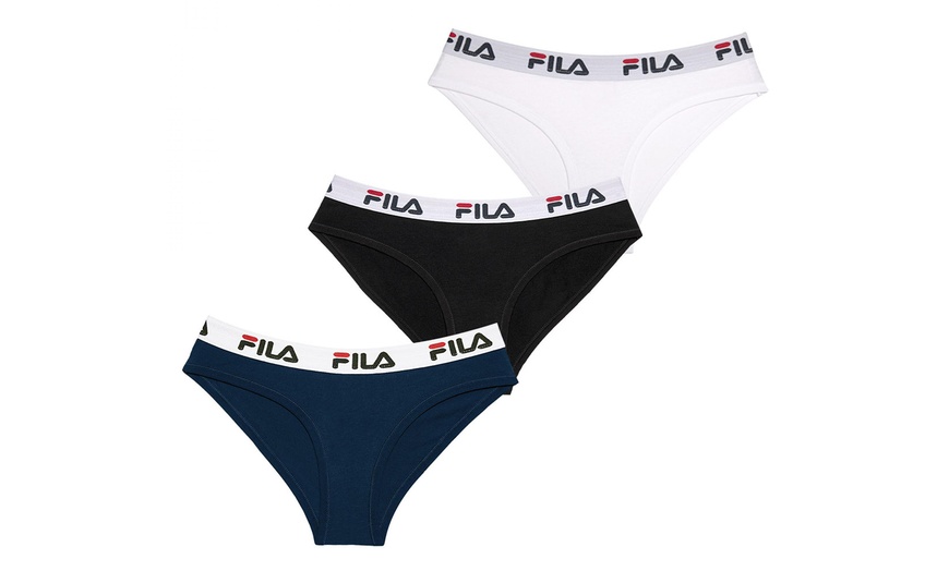 Image 3: Lot de 3 culottes Fila en coton pour femme