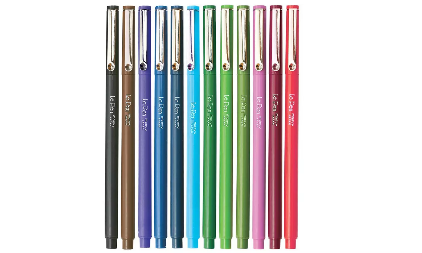 Le Pen Color Fine-Line Pen Set (12- or 18-Piece) - Primary Image