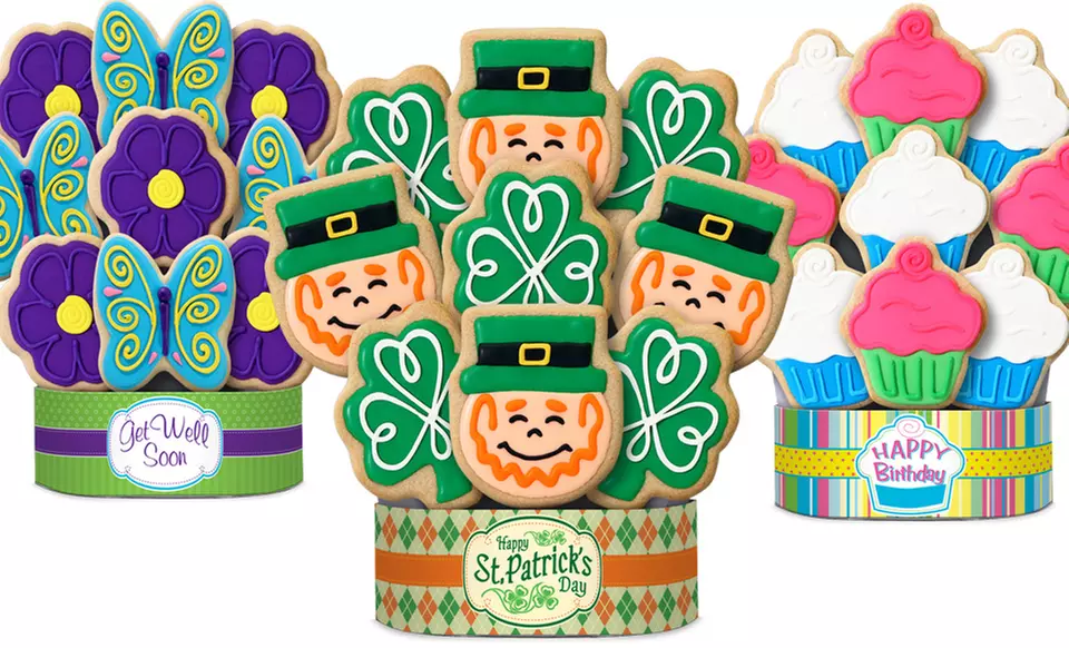 One or Two Valentine's Day Cookie Favors Sets or Cookie Bouquets from Corso's Cookies (Up to 55% Off) - Primary Image