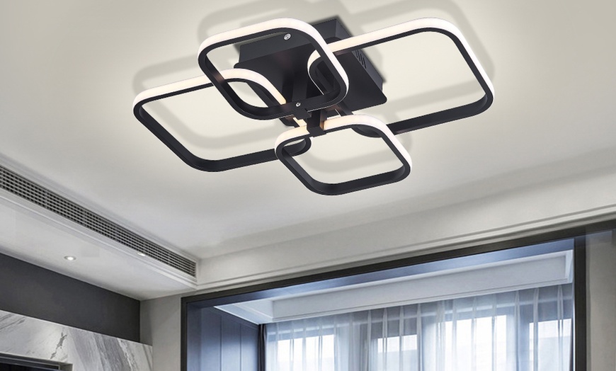 Image 5: LED Energy-Efficient Semi-Flush Oval Ceiling Light 