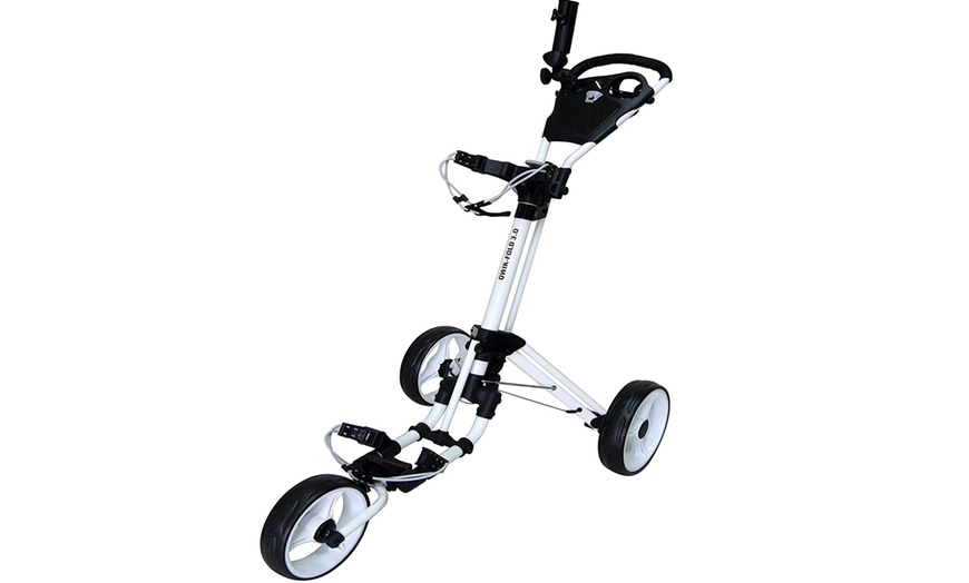 Image 15: Qwik Foldable Three-Wheel Golf Trolley