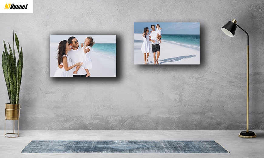 Fotoobraz z wybranym zdjęciem na płótnie bawełnianym z Duonet
