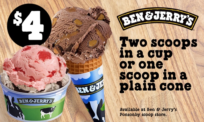 Ben & Jerry's $4 Exclusive Offer - Ben & Jerry's | Groupon