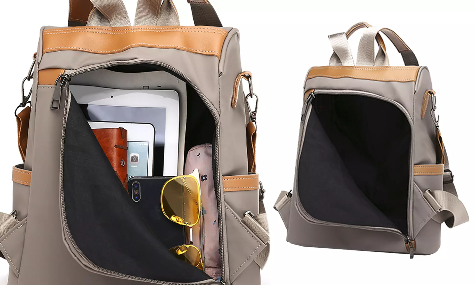 Sac à dos femme tendance antivol - Second Medium