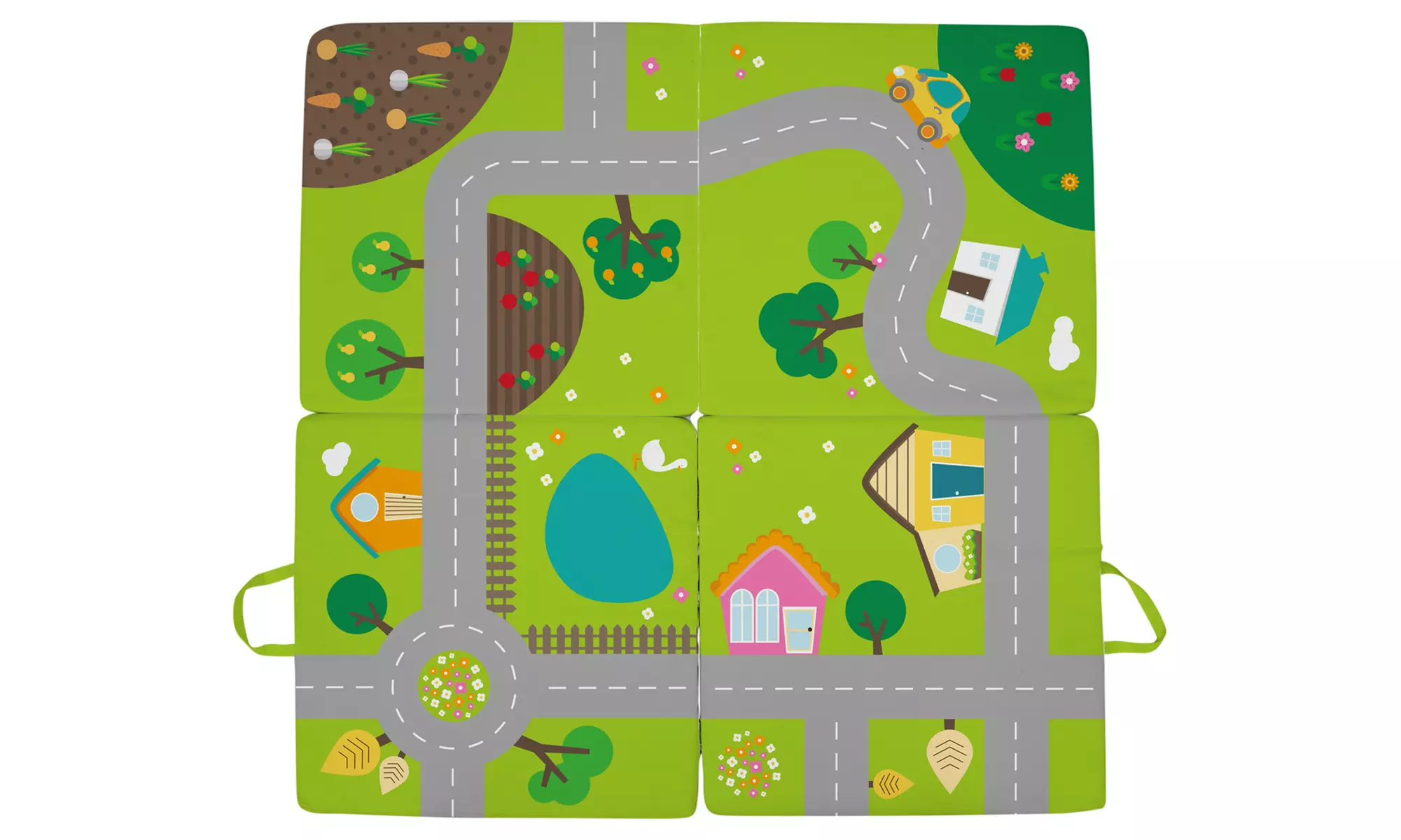 Tappeto per bambini 3 in 1 House of Kids in microfibra di poliestere - Primary Image