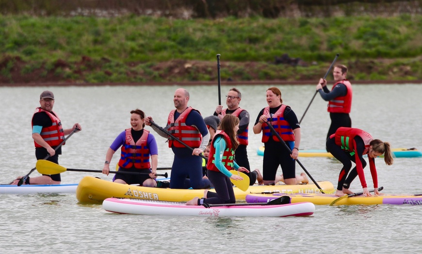 Image 4: Paddleboarding with Board Hire at West Country Water Park