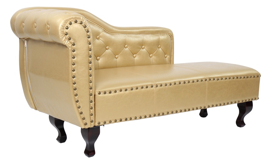 Image 10: Chesterfield Style Chaise Longue
