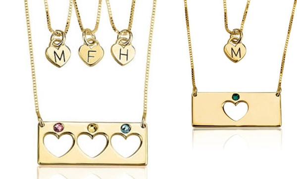 mother daughter necklace set walmart