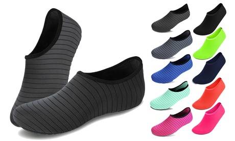 Beach Water Shoes Barefoot Quick-Dry Aqua Socks for Swim Surf Yoga Exercise OrangeWomen 6.5-8/Men 6-7 in rgb | Large