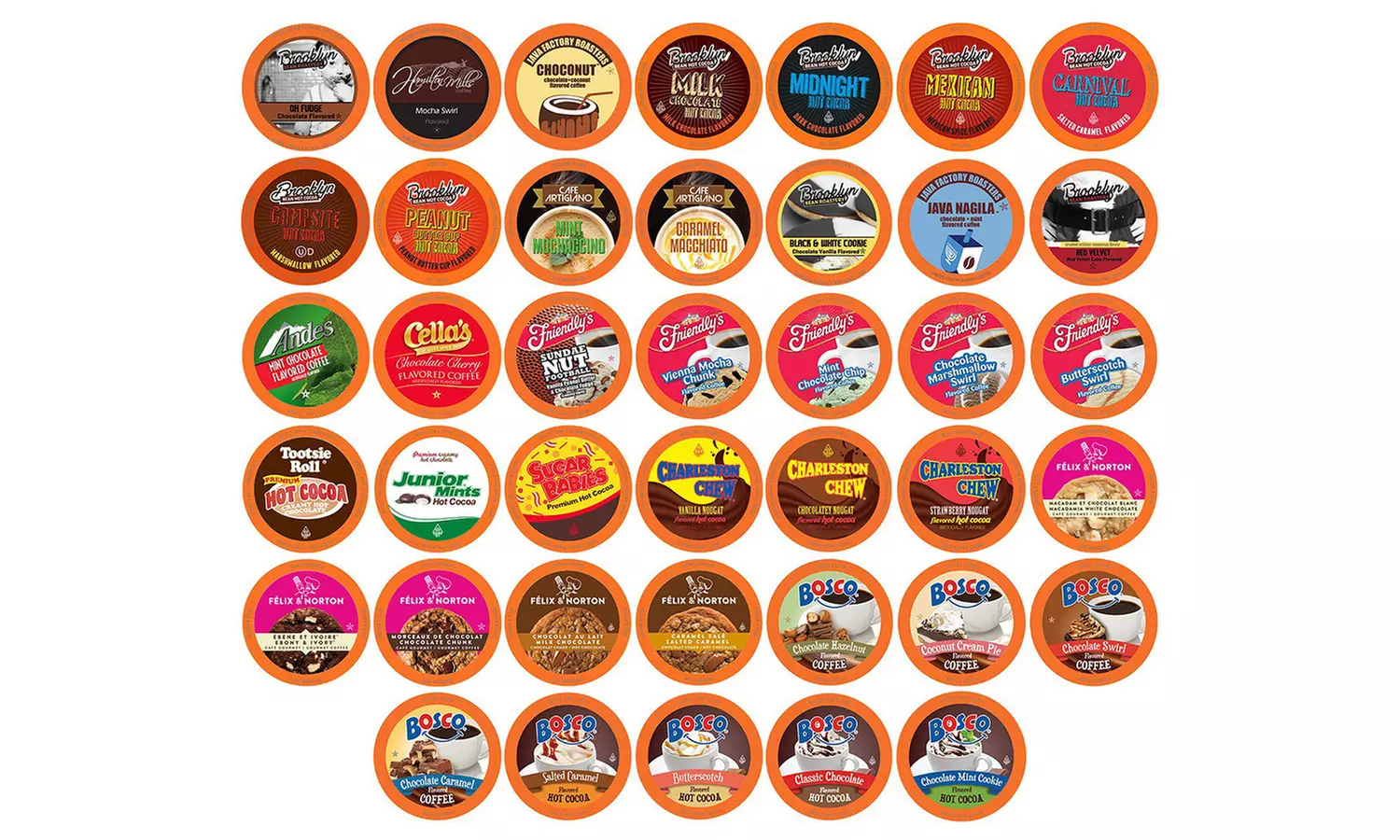 Two Rivers Coffee Variety Sampler Pack K-Cup Brewers, 40 or 100 Count