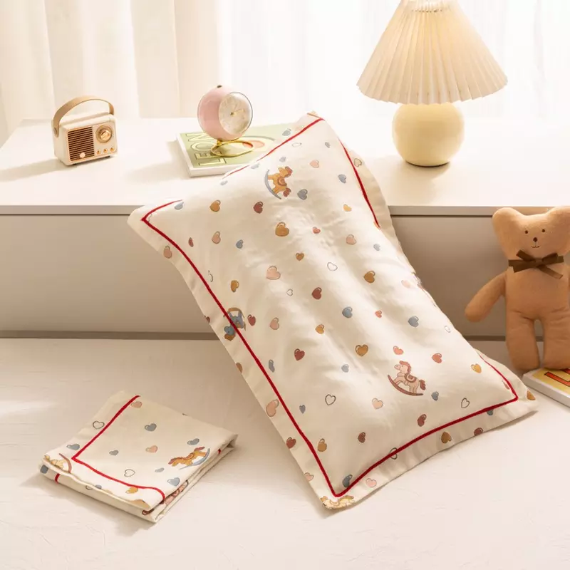 Breathable Pure Cotton Kids Pillowcase Pair