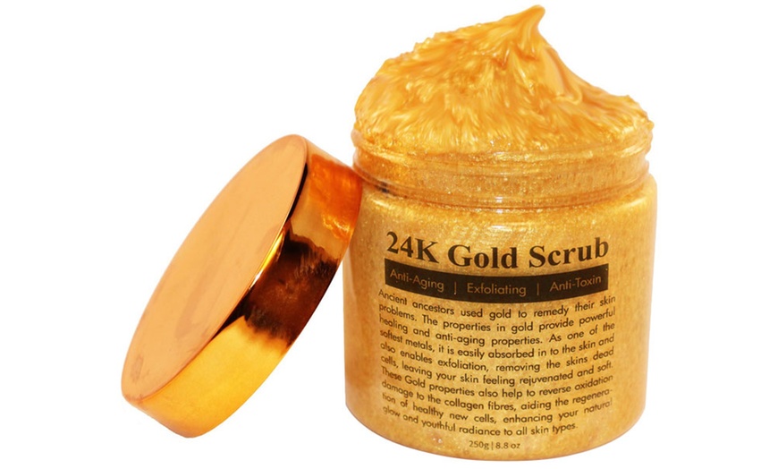 Image 3: 24K Face and Body Gold Scrub