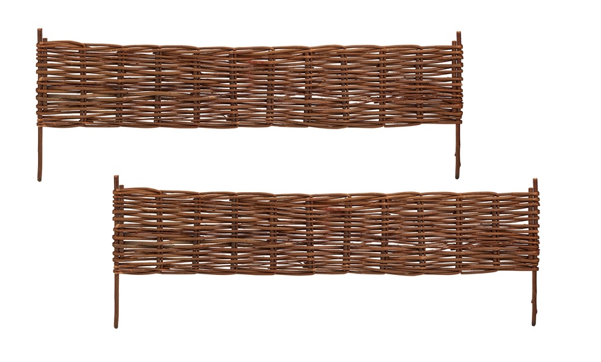 Image 5: Two- or Four-Pack of Woven Willow Borders