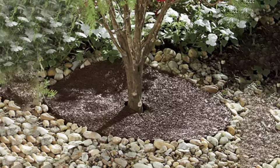30" Recycled Rubber Mulch Tree Ring - Primary Image