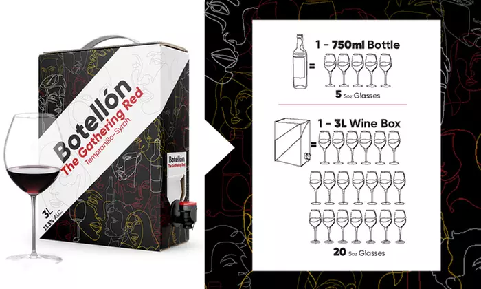 Most Wine Ever! 12-Bottles + Two Premium 3-Liter Boxes of Wine from Splash Wines (76% Off) - Second Medium