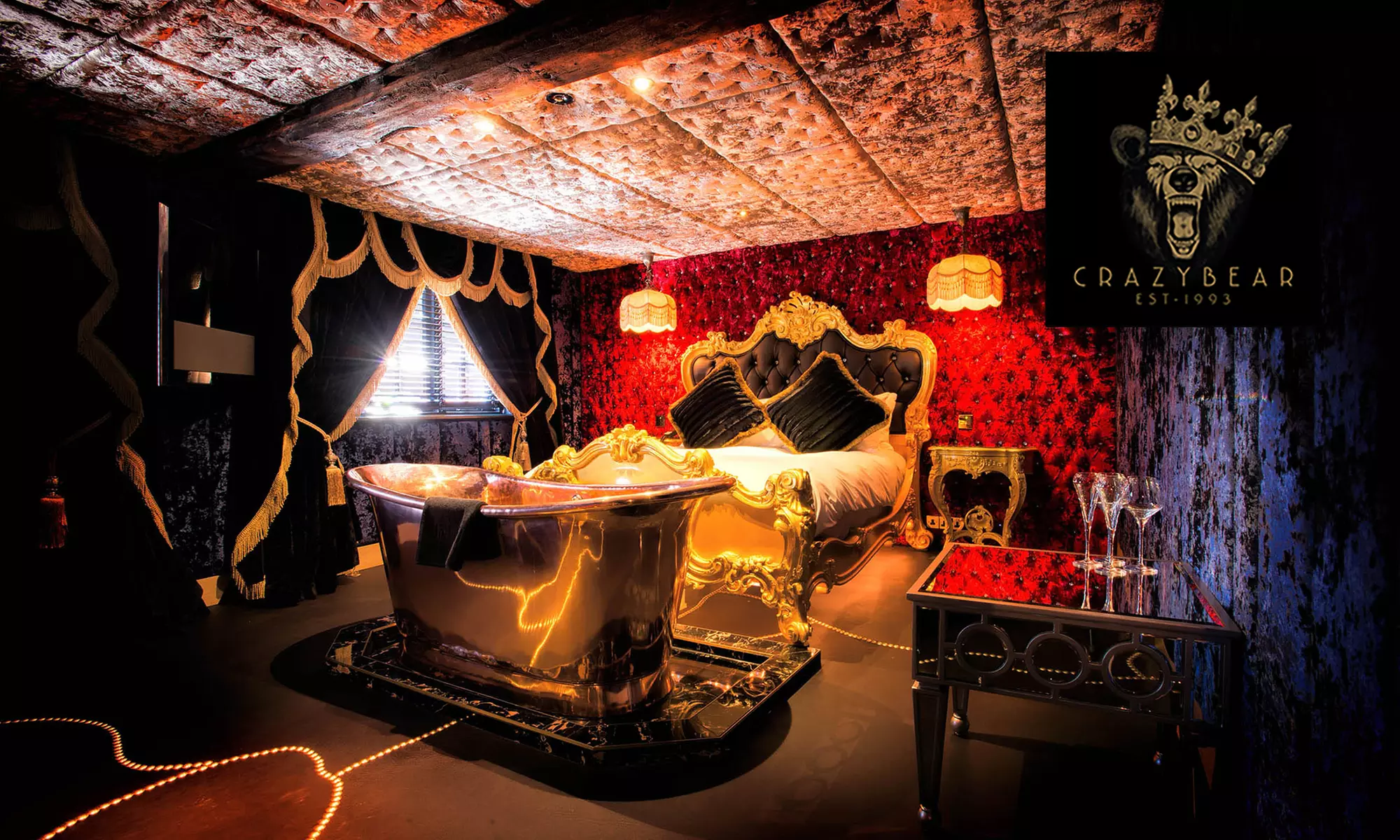 Crazy Bear Beaconsfield 5* Overnight Stay for Two with Premium Champagne, Three-Course Dinner and Breakfast - Primary Image