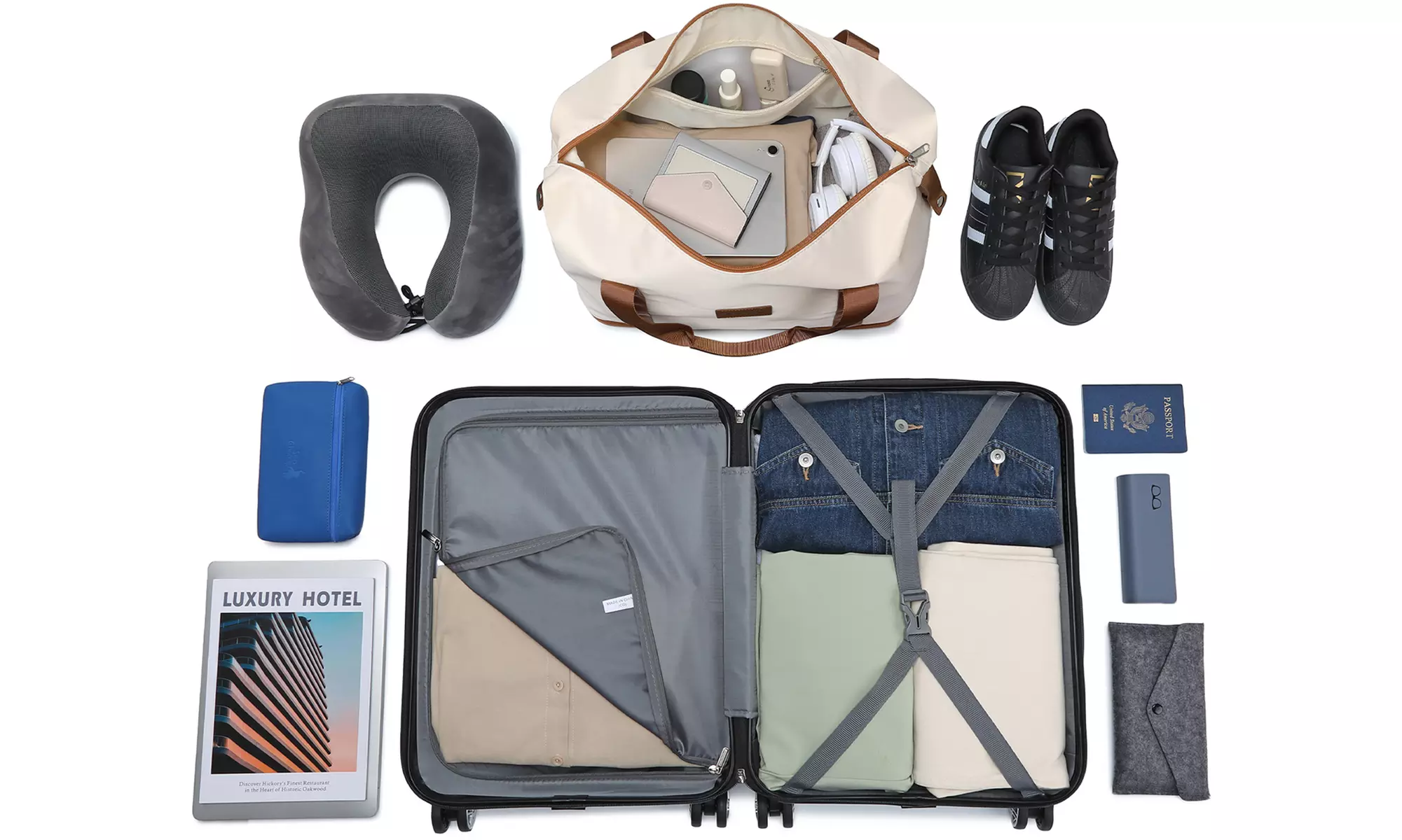 Kono Set of Four Travel Suitcase