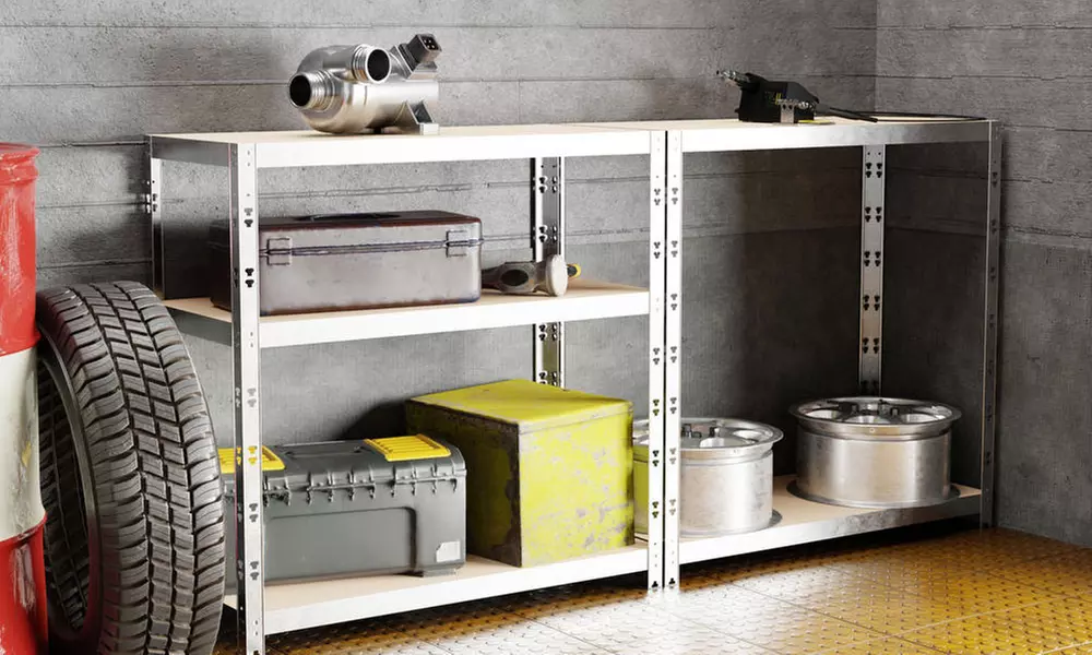 Étagère de rangement polyvalente en métal pour charges lourdes