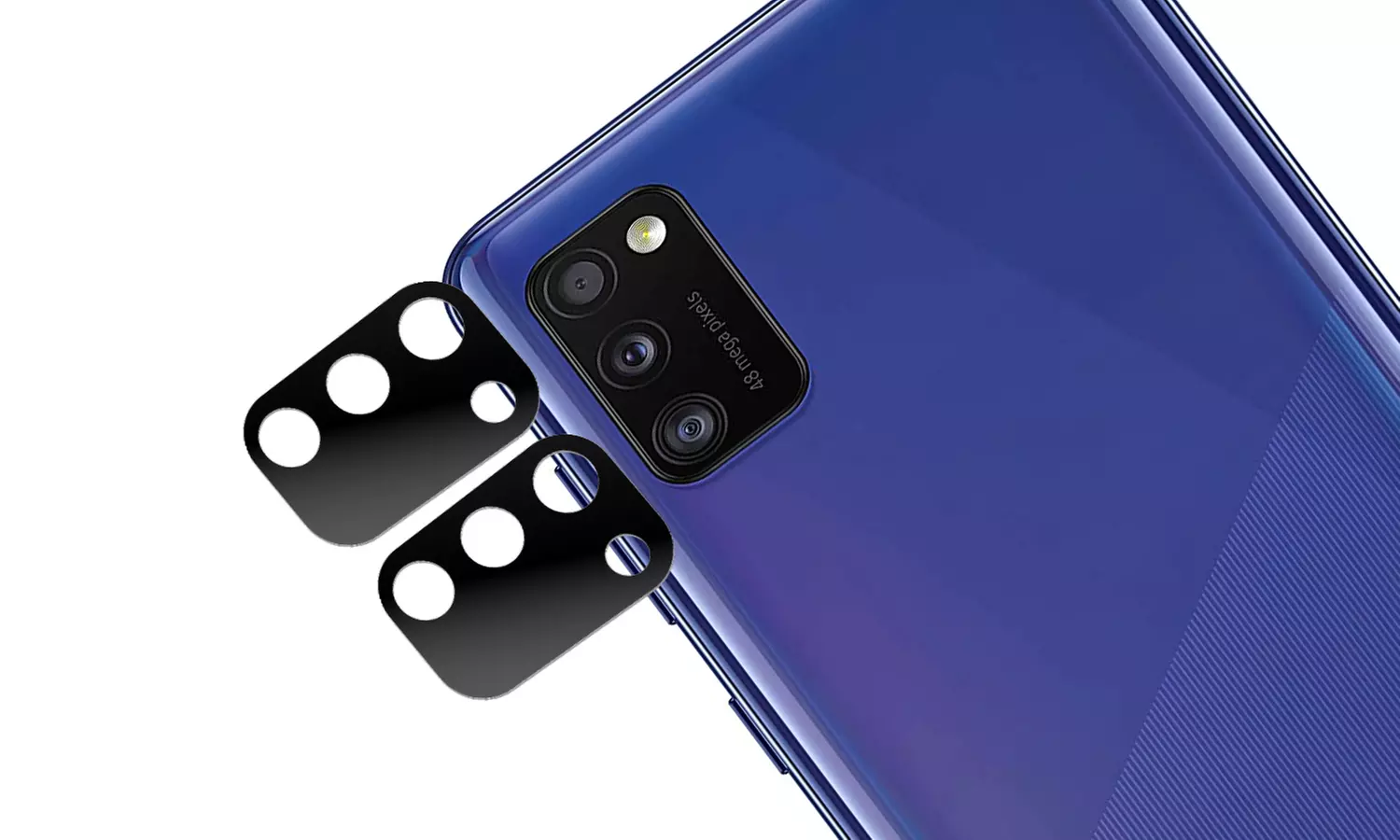 Protection caméra téléphone en verre trempé, pour modèles Samsung - Primary Image