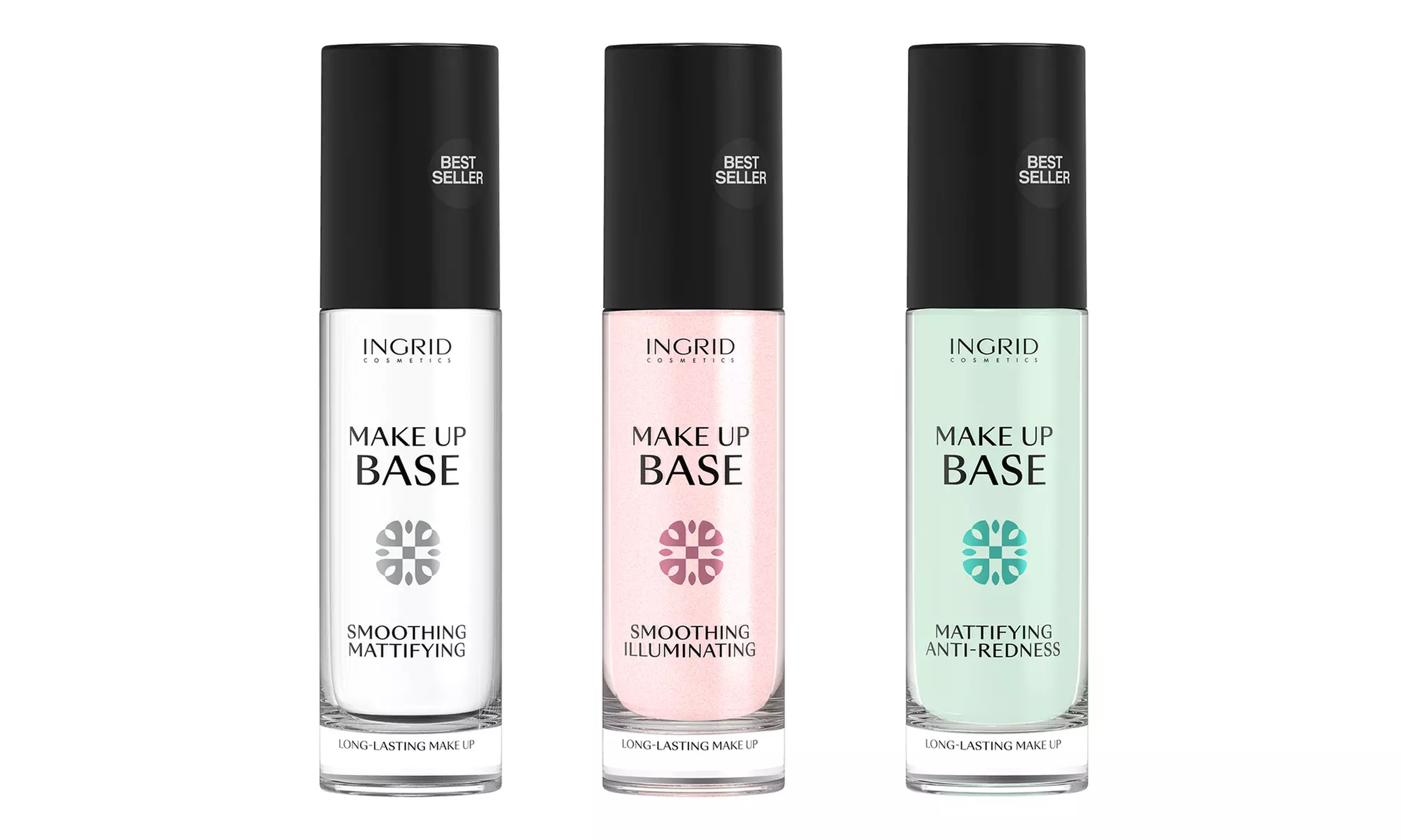 1, 3 ou 6 bases de teint Ingrid Cosmetics en 30 ml