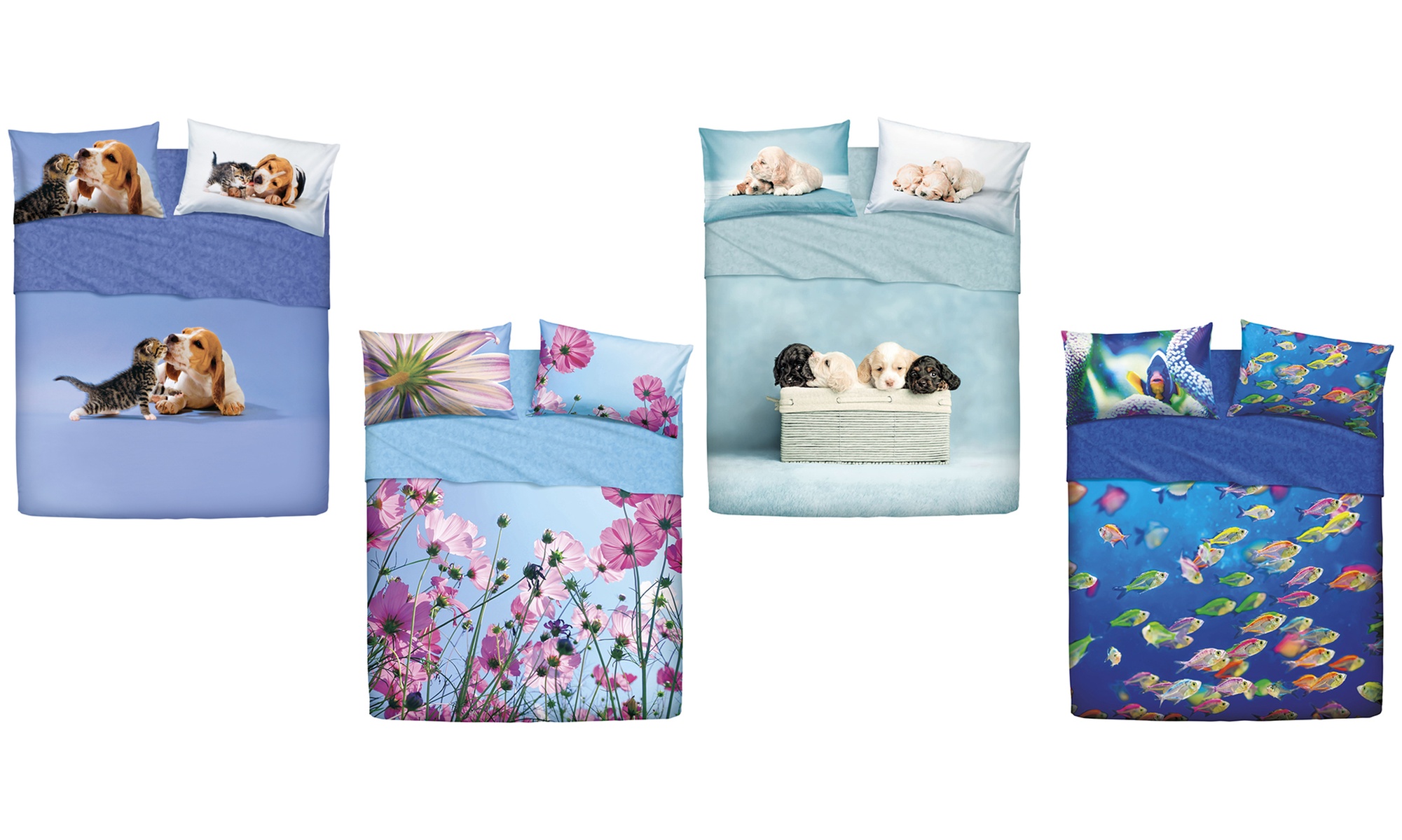 Completo letto in stampa digitale Made in Italy Bassetti