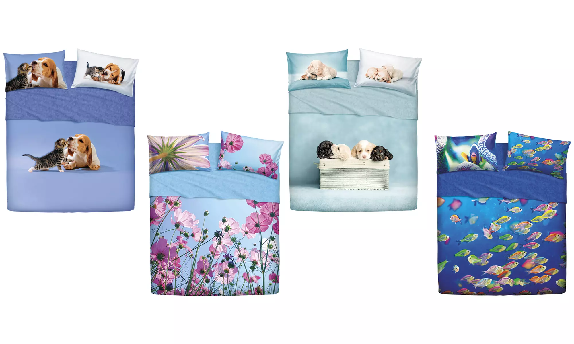 Completo letto in stampa digitale Made in Italy Bassetti