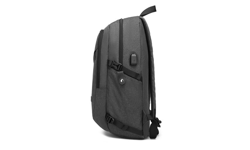 Image 33: Kono Rucksack mit USB-Ladeanschluss