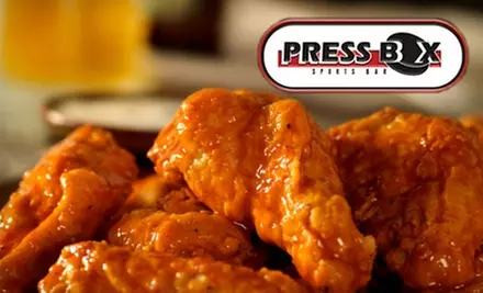 $10 for $20 Worth of Bar Fare and Drinks at Press Box Sports Bar - Primary Image