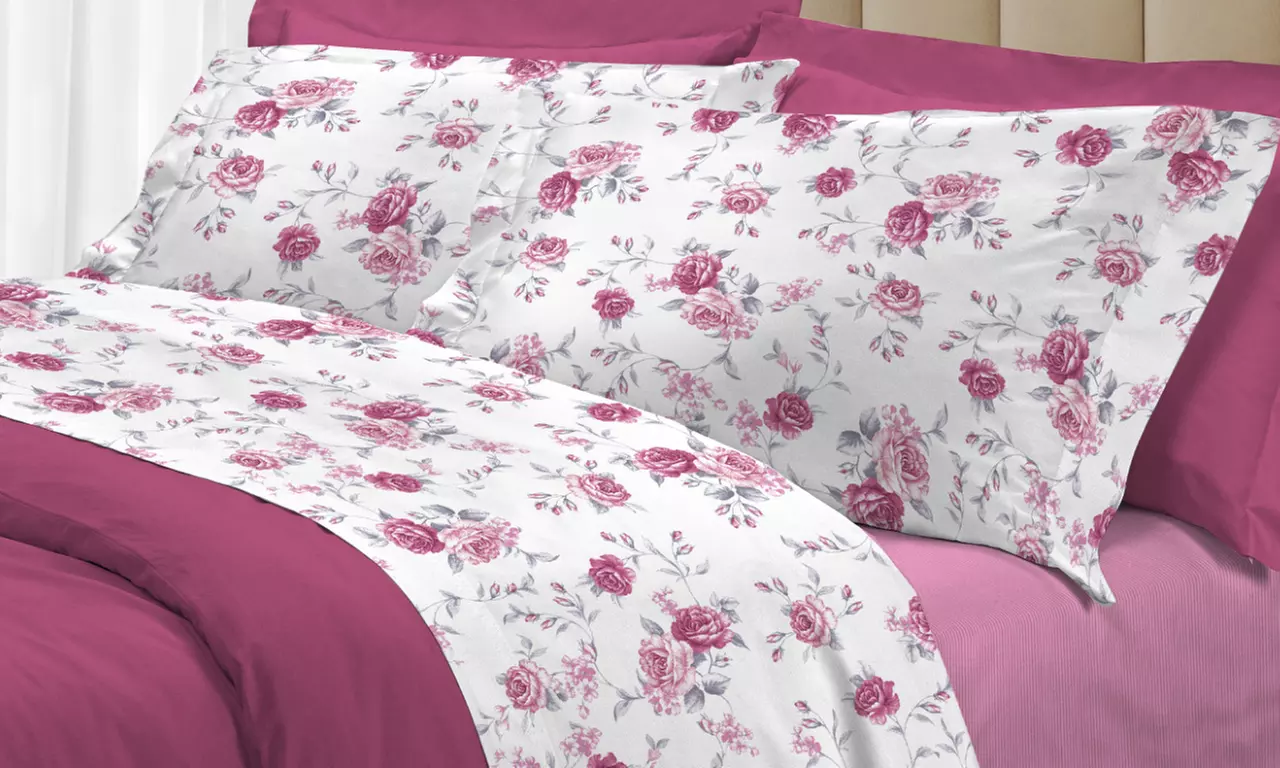 Completo di lenzuola in cotone Co. Ingros. Tex