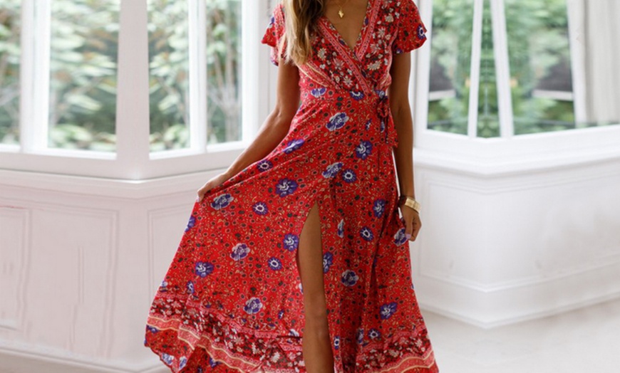 Image 5: Boho Wrap Dress