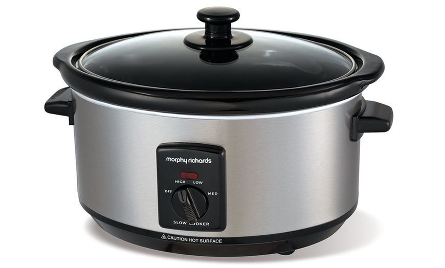 Image 1: Morphy Richards 3.5L Slow Cooker